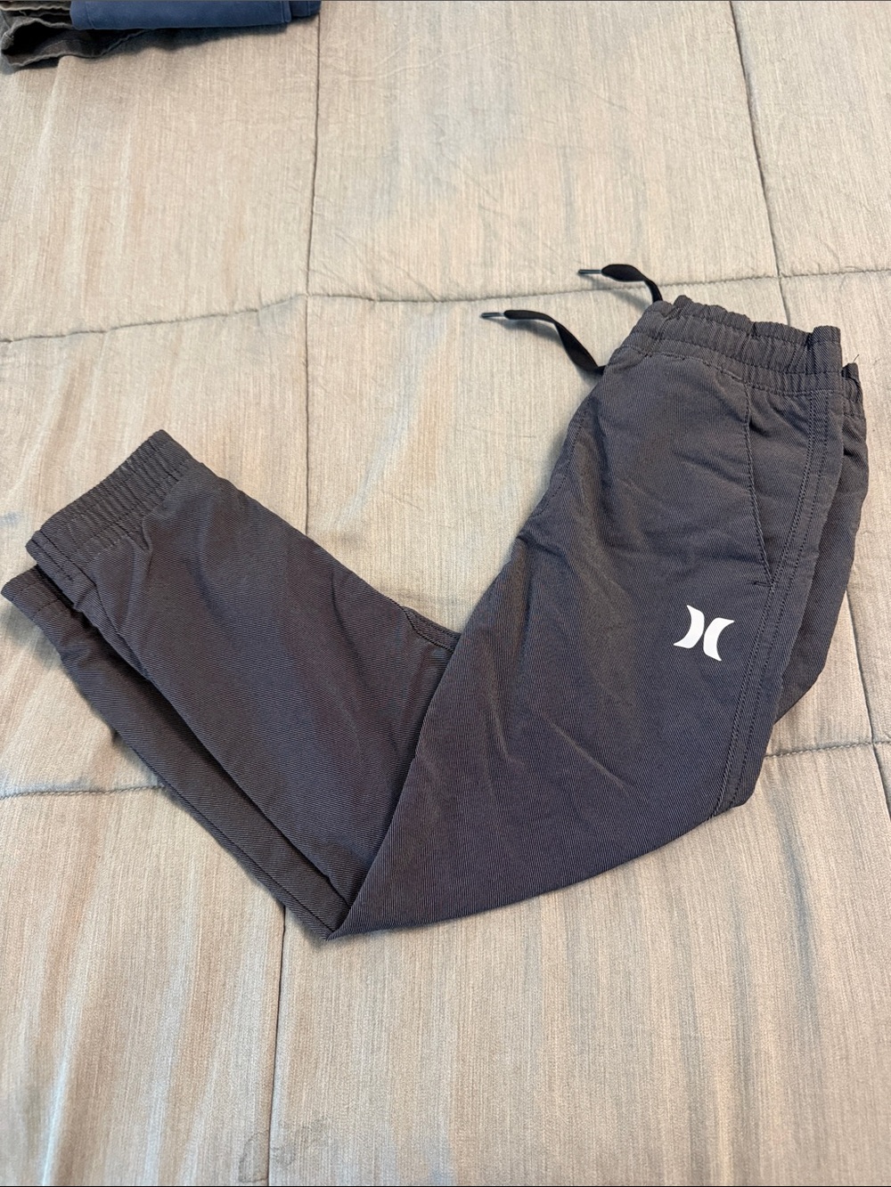 Hurley Kids Black Jogger Sweatpants with Logo